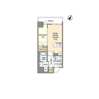 リビオメゾン横濱大通り公園【3階】の間取り