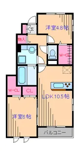 日吉グリーンヒルズI【1階】の間取り