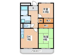 スターリングハイツ【4階】の間取り