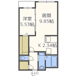Garden Terrace4C【1階】の間取り