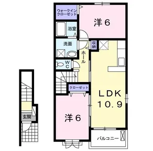グランパール鹿嶋II【2階】の間取り