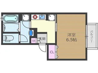 セジュール千里丘【1階】の間取り