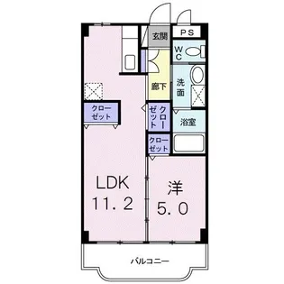 コーポY’s【1階】の間取り