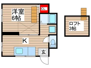 藤乃コーポ【2階】の間取り