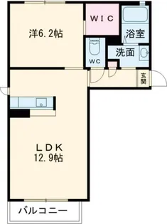 シャンブル・イーストパーク2【2階】の間取り