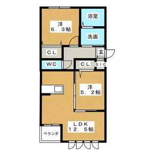 Primrose I【1階】の間取り