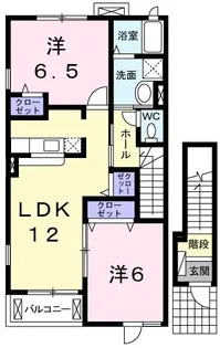 ミルト・ヴィラII【2階】の間取り
