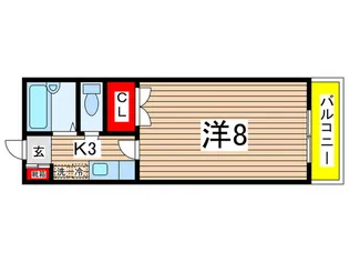 ハイツエクセレント【2階】の間取り