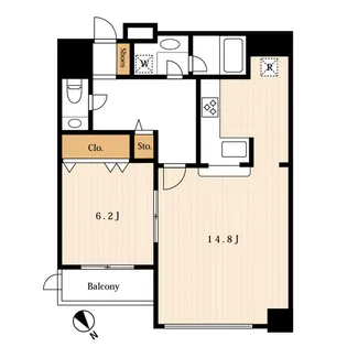 白金タワー【19階】の間取り
