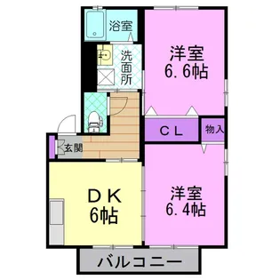 メゾンフレーズ B【2階】の間取り