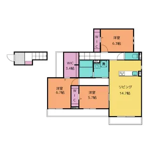 グランメルシー【2階】の間取り