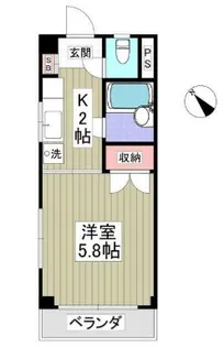 ヒルズ白楽I【3階】の間取り