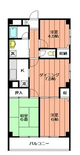 コンフォート松木【7階】の間取り