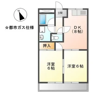 サニー加島【2階】の間取り