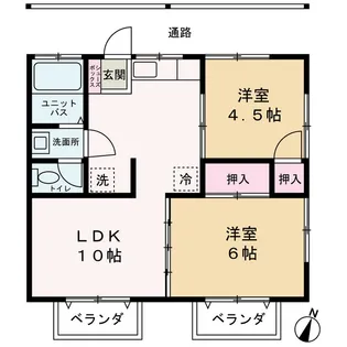 ネオハイツ中島【2階】の間取り