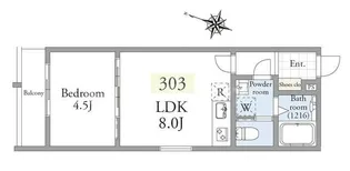アーベインテラス南千住【3階】の間取り