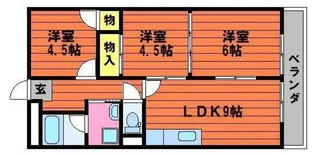 カウル十日市【3階】の間取り