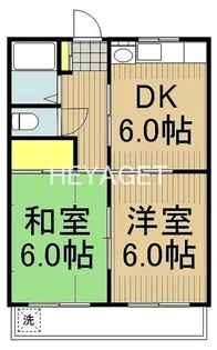 シャインハイツ【2階】の間取り
