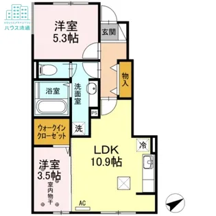 ラ ルーチェ【1階】の間取り