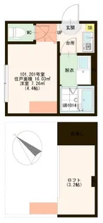 ハーモニーテラス東瑞江【2階】の間取り
