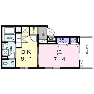 フィアクローバー【1階】の間取り