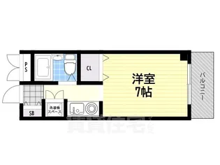 ラ・テール西田弐番館(レディースマンション)【3階】の間取り