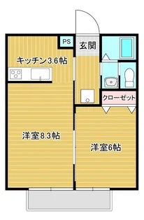 スカイコート【2階】の間取り