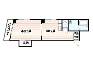 岩瀬ビル【4階】の間取り