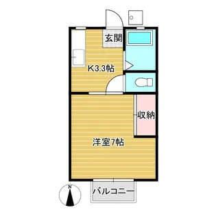 ときわ荘【2階】の間取り