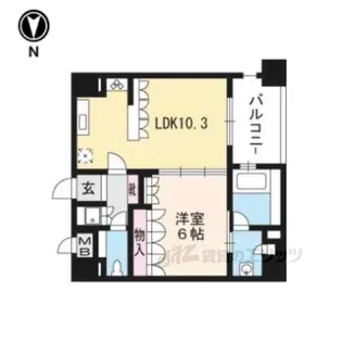 リーガル京都御所東【4階】の間取り