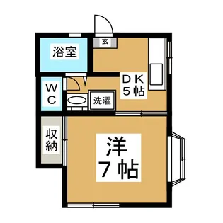 パレス中村【1階】の間取り