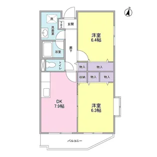 アルカディア三軒茶屋【1階】の間取り