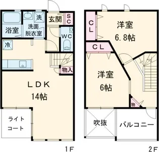 プレミアムアイランド西島II【1階】の間取り