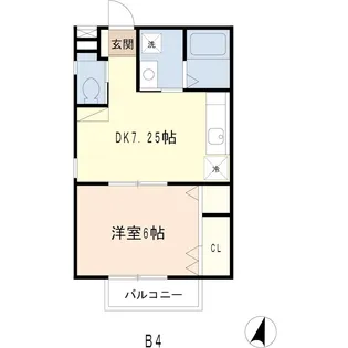 ヒラソルハイツ【2階】の間取り