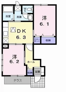 モルティ・メゾン II【1階】の間取り