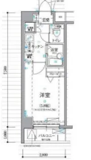 リヴシティ新宿壱番館【2階】の間取り