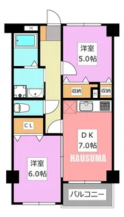 グラシアリノ町屋【3階】の間取り