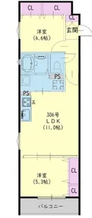 ラモーナ半田【1階】の間取り