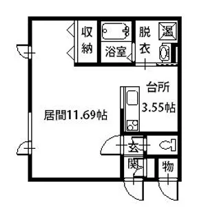 ポラリスII(美瑛)【2階】の間取り