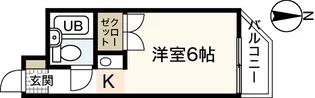 レジデンス十日市【4階】の間取り
