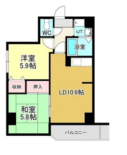 ハーバーシティサトウ【5階】の間取り