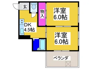 正栄マンション【4階】の間取り