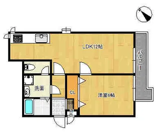 三井マンション【2階】の間取り