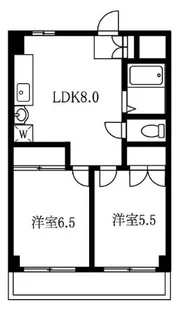 ハイツ高千穂【4階】の間取り