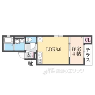 アムールシトラス【1階】の間取り