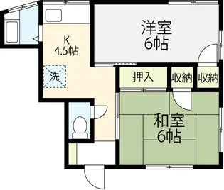 コーポ山菅【1階】の間取り
