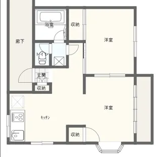 ヴィスターラ戸塚東【2階】の間取り