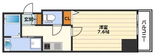 イーストヴィラ梅田【3階】の間取り