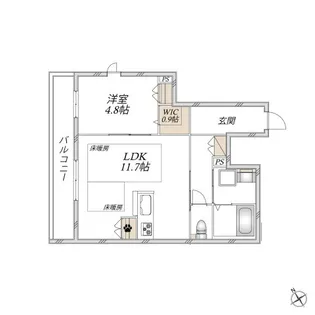 Avenir門前仲町 アヴェニールモンゼンナカチョウ【3階】の間取り