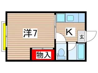 コーポ渡辺【2階】の間取り